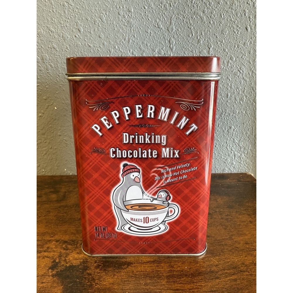 Maud Borup Peppermint Drinking Chocolate Tin with Scoop (B6.7)